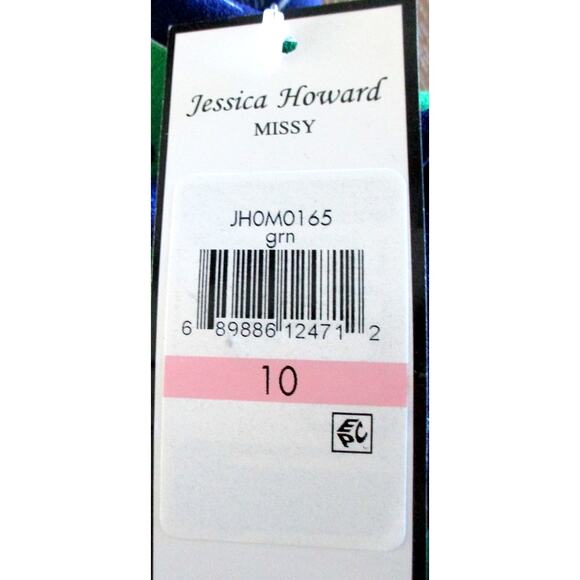 Jessica Howard Women's Multi Color Floral Sleeveless Lined Zip Back Dress NWT 10 - Picture 9 of 10